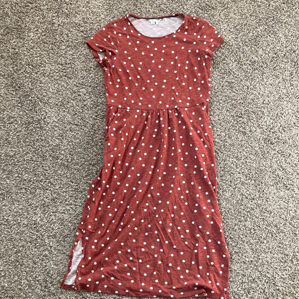 Polka dot boden dress size 8